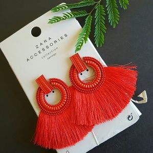 Zara statement earrings